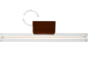 bruin porseleinen lamp Adriana - 30 cm