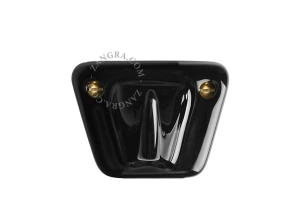 black porcelain hook