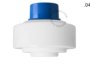 aplique o plafón azul - pantalla de vidrio - Ø 10 cm