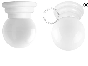 white porcelain Art Deco light Daniel
