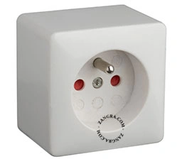 surface mount white bakelite socket - type E