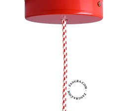 lacquered ceiling rose - red