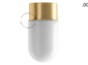 candeeiro de teto ou de parede de latão - abajur de vidro - Ø 10 cm