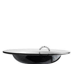 prato esmaltado preto - Ø 24cm