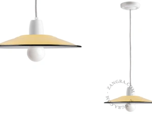 suspension en émail caramel - Ø 28 cm