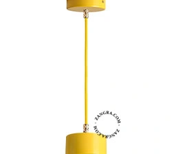 lámpara colgante amarilla - Ø 10 cm