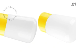 yellow porcelain wall light David - Ø 10 cm