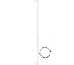 lampe S14s en porcelaine blanche - ampoule tubulaire striée - 100 cm