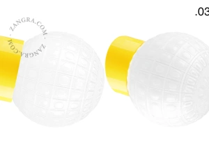 yellow porcelain wall light David - Ø 10 cm