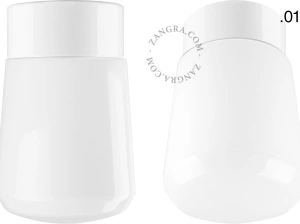 Leuchte David aus weißem Porzellan - Ø 10 cm