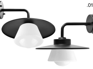 black wall light Eduardo - IP54