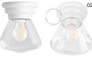 white porcelain Art Deco light Daniel