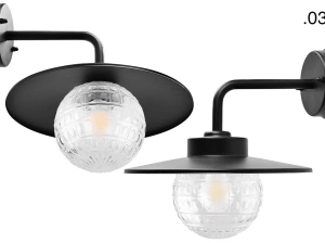 black wall light Eduardo - IP54
