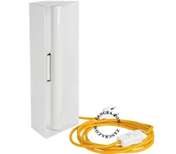 white table lamp