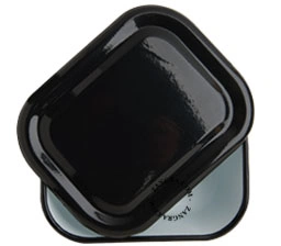 ugnsform i svart emalj - 23 cm