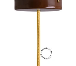 roseta de teto castanho