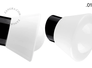 czarna porcelanowa lampa ścienna David - Ø 10 cm