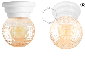 white porcelain Art Deco light Daniel