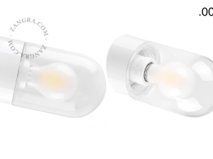 biała porcelanowa lampa ścienna David - Ø 10 cm