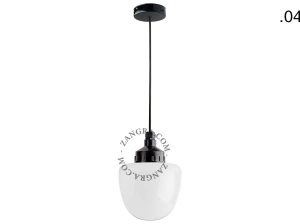 snoerlamp met glazen kap
