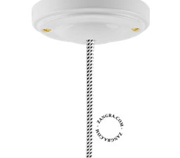 porcelain ceiling rose - white