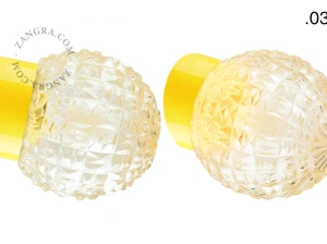 yellow porcelain wall light David - Ø 10 cm