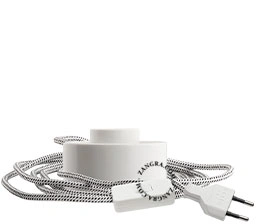 bordlampe i hvidt porcelæn
