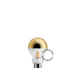 E27 dæmpbar glødetråd LED-pære - guld og klart glas - 2700K - 2,5W