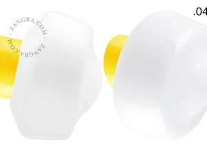 yellow porcelain wall light David - Ø 10 cm