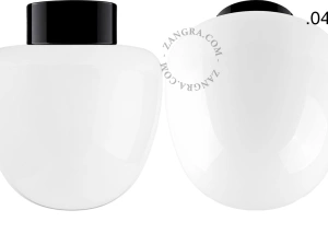 black porcelain lamp David - Ø 10cm
