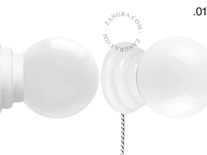 white porcelain Art Deco table or wall light