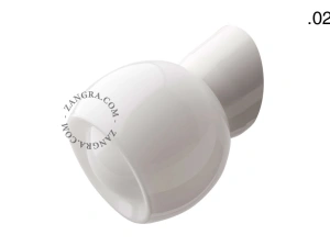 applique blanche - globe en verre - Ø 11 cm