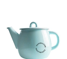 théière en émail bleu - 1l