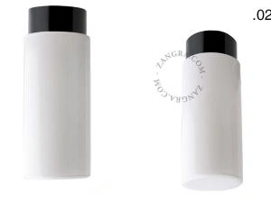 candeeiro de parede ou de teto em porcelana preta - abajur de vidro - Ø 10cm - IP54
