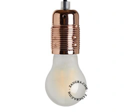 E27 kobberfarvet lampeholder