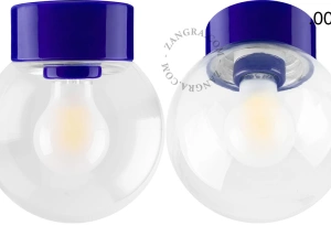 blue porcelain lamp David - Ø 10cm