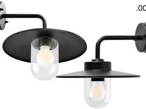 black wall light Eduardo - IP54