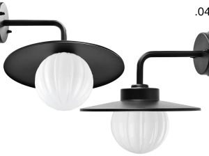black wall light Eduardo - IP54