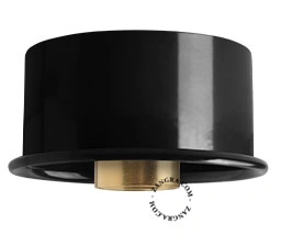 lampada da parete o soffitto nera - Ø 10 cm