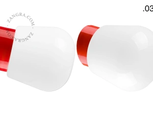 Wandleuchte David aus rotem Porzellan - Ø 10 cm