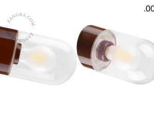 brązowa porcelanowa lampa ścienna David - Ø 10 cm