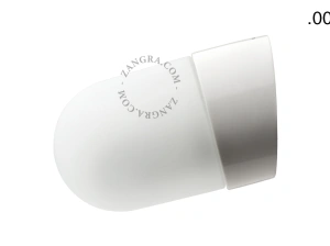badeværelse væglampe i porcelæn med glasskærm – Ø 10cm - IP54