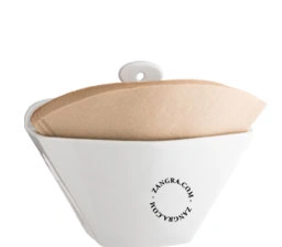 portafiltros de café de porcelana