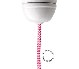 hvid porcelænsloftroset