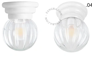 white porcelain Art Deco light Daniel