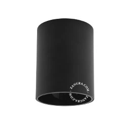 czarny reflektor LED - Ø 9 cm