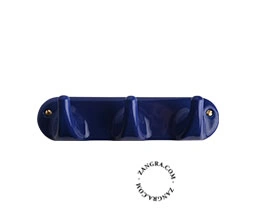 kledinghaak in porselein - blauw 3