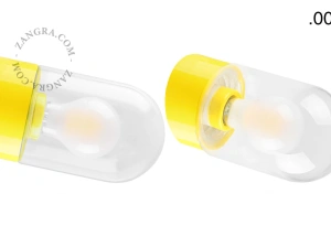 yellow porcelain wall light David - Ø 10 cm
