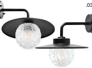 black wall light Eduardo - IP54
