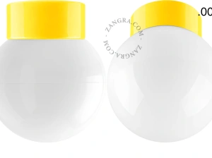 lámpara de porcelana amarilla David - Ø 10 cm
